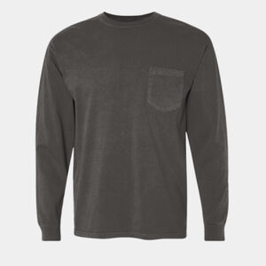 Unisex Garment-Dyed Heavyweight Long Sleeve Pocket T-Shirt Thumbnail