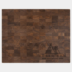 Personalized 16" x 13" x 1 3/8" Walnut Butcher Block Cutting Board Thumbnail
