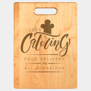Personalized 13 3/4" x 9 3/4" Maple Cutting Board Thumbnail