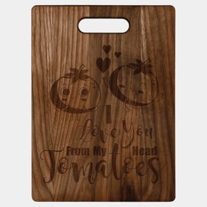 Personalized 13 3/4" x 9 3/4" Walnut Cutting Board Thumbnail