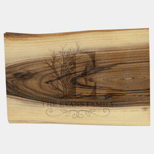 Personalized 9" x 6" Black Walnut Bar Cutting Board Thumbnail