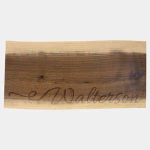 Personalized 18"x 8" Black Walnut Cutting and Charcuterie Board Thumbnail
