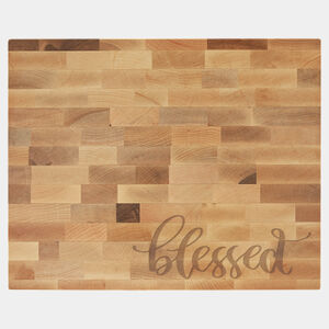 Personalized 16" x 13" x 1 1/2" Maple Butcher Block Cutting Board Thumbnail