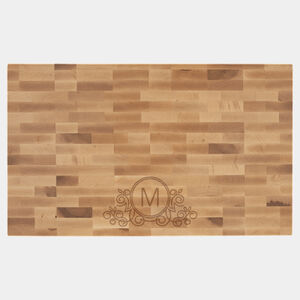 Personalized 22" x 13" x 1 1/2" Maple Butcher Block Cutting Board Thumbnail