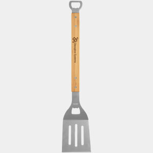 Personalized 19 1/4" Bamboo Barbeque Spatula with Bottle Opener Thumbnail
