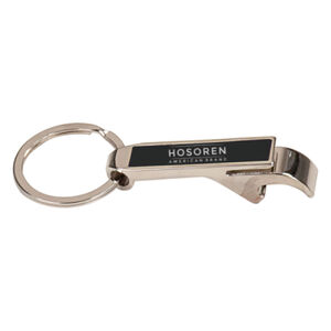Personalized 2 1/2" Black Laserable Bottle Opener Keychain Thumbnail