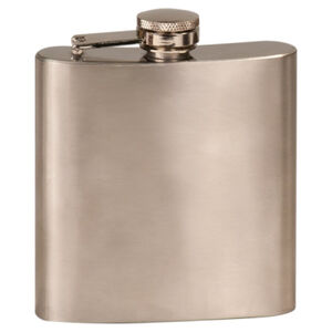 Personalized 6 oz. Laserable Stainless Steel Flask Thumbnail