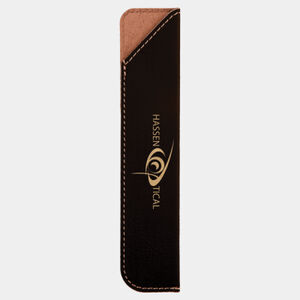 Personalized 6 1/4" Black/Gold Laserable Leatherette Pen Sleeve Thumbnail