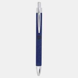Personalized Blue/Black Laserable Leatherette Pen Thumbnail