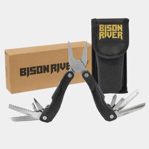Personalized Bison River 4" Black 13 Function Multi Tool with Nylon Sheath Thumbnail