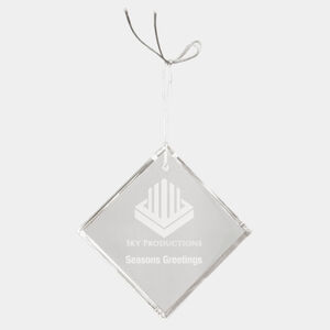 Personalized 3" Crystal Diamond Ornament Thumbnail