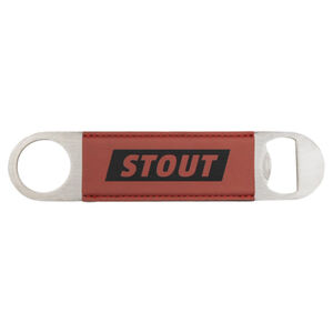 1 1/2" x 7" Rose Laserable Leatherette Bottle Opener Thumbnail